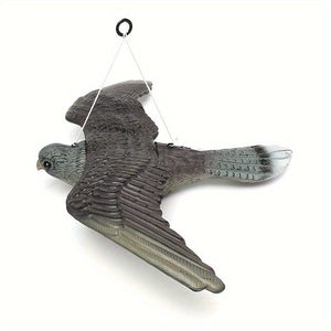 Planet Gates Plastic Flying Bird 1pc, 3D Fake Flying Falcon Hawk Bird Repellent Decoy Pest Control Garden Scarer Scarecrow Ornament For Hunting Yard Decoration