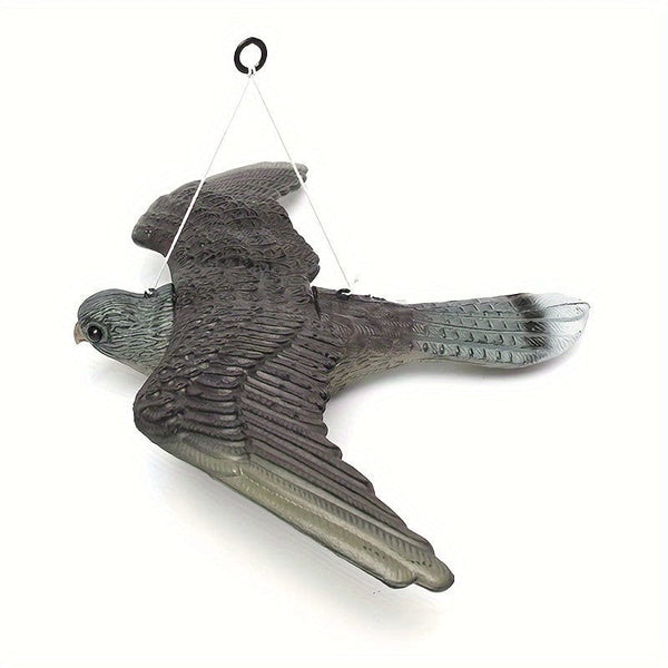 Planet Gates Plastic Flying Bird 1pc, 3D Fake Flying Falcon Hawk Bird Repellent Decoy Pest Control Garden Scarer Scarecrow Ornament For Hunting Yard Decoration
