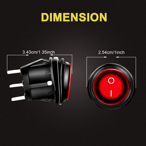 Planet Gates Plastic LED Light Bar Wiring Harness Kit - 2 Leads 12V On Off Switch Power Relay Blade Fuse For Off Road Lights LED Work Light