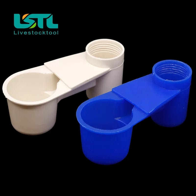 Planet Gates Plastic Pet Bird Dove Drinker Bowl Quail Water Cups Bottle Cat Chicken Pigeon Parrot Hamster Double Nozzle Water Guide For  Bird