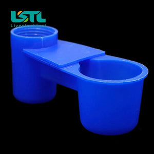 Planet Gates Plastic Pet Bird Dove Drinker Bowl Quail Water Cups Bottle Cat Chicken Pigeon Parrot Hamster Double Nozzle Water Guide For  Bird