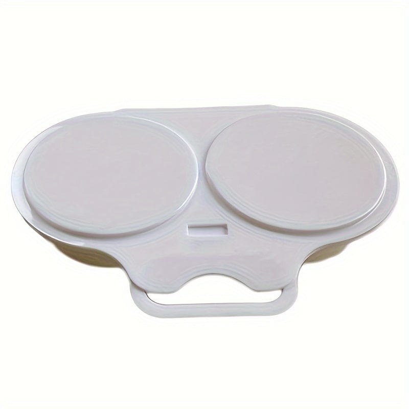 Planet Gates Plastic PP 1pc Microwave Oven Round Shaped Egg Steamer Cooking Mold, Double Egg Poacher, Egg Mold, Egg Poacher Tools, Kitchen Gadgets, Kitchen Supplies