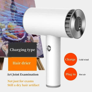 Planet Gates Plug in hot air / EU Mini Portable Hair Dryer  2600mAh USB Rechargeable  Powerful Wireless Anion Handy  Blow Dryer  Professional Hair Dryer