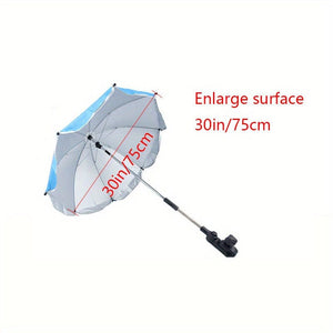 Planet Gates Plus Size Blue Keep You Cool And Protected With This Adjustable Summer Stroller Umbrella! parasol