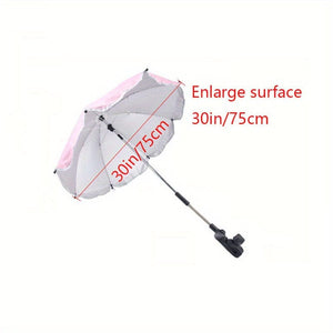 Planet Gates Plus Size Pink Keep You Cool And Protected With This Adjustable Summer Stroller Umbrella! parasol