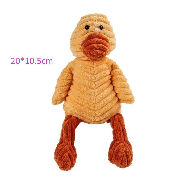 Planet Gates Plush Dog Toy Animals Shape Bite Resistant Squeaky Toys Corduroy Dog Toys for Small Large Dogs Puppy Pets Training Accessories