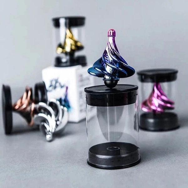 Planet Gates Pneumatic Gyro Decompression Toy Gyro Colorful Wind Blowing Rotating Gyro Pneumatic Spinning Top Fidget Toys For Children Gift