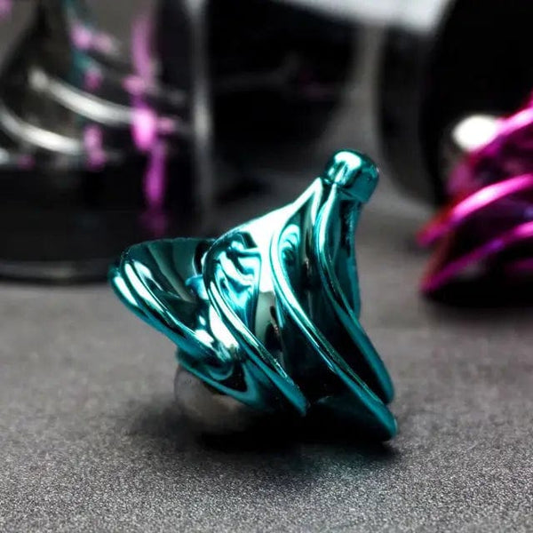 Planet Gates Pneumatic Gyro Decompression Toy Gyro Colorful Wind Blowing Rotating Gyro Pneumatic Spinning Top Fidget Toys For Children Gift