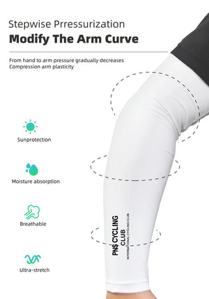 Planet Gates PNS Summer Cycling Sleeve Ice Silk Arm Sleeves Unisex Sunscreen UV Arm Cover Breathable Cycling Arm Sleeve Sports Sleeve Cuff