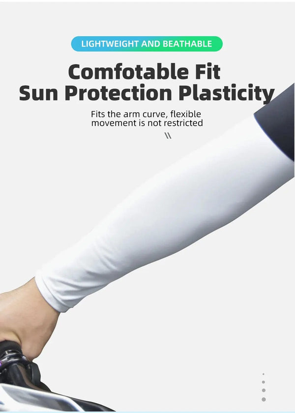 Planet Gates PNS Summer Cycling Sleeve Ice Silk Arm Sleeves Unisex Sunscreen UV Arm Cover Breathable Cycling Arm Sleeve Sports Sleeve Cuff