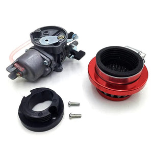Planet Gates Pocket Bike 47cc 49cc engine carb carburetor with Pod Air Filter  2 stroke for Mini Quad ATV Dirt Bike MiniMoto Go Kart Buggy