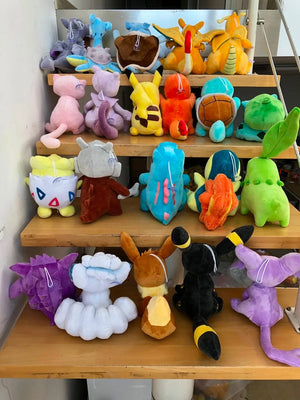 Planet Gates Poke Ball 8cm Original Pokemon Pikachu Plush Toys Eevee Charmander Squirtle Spheal Cyndaquil Gengar Sylveon Blastoise Anime Animal Stuffed Toy