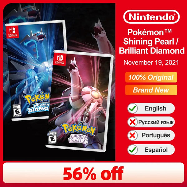 Planet Gates Pokemon Brilliant Diamond Shining Pearl Nintendo Switch Game Deals 100% Official Physical Game Card Action Genre RPG OLED Lite