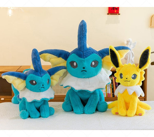 Planet Gates Pokemon Eevee Soft Hug Series Stuffed Plush Doll Toy Vaporeon Eeveelution Flareon Jolteon Pet Elves Gift