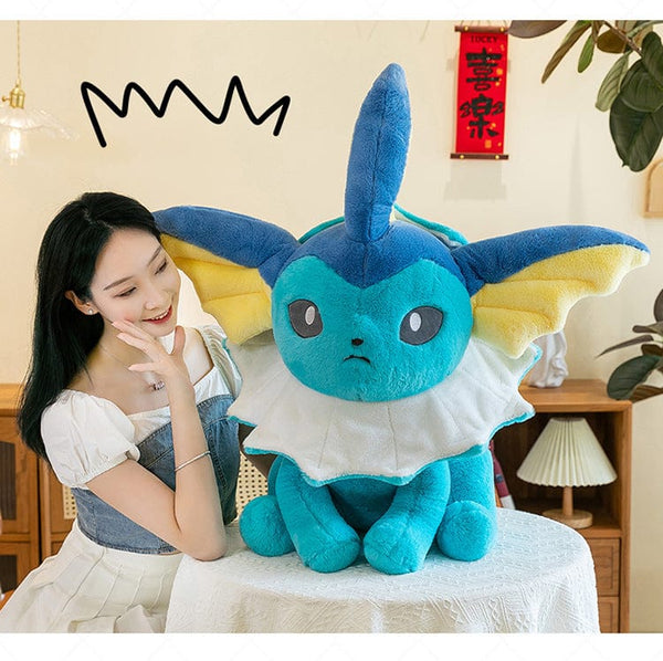 Planet Gates Pokemon Eevee Soft Hug Series Stuffed Plush Doll Toy Vaporeon Eeveelution Flareon Jolteon Pet Elves Gift