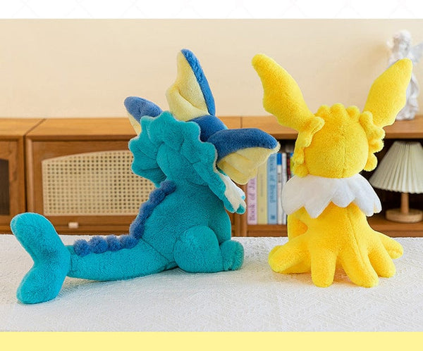 Planet Gates Pokemon Eevee Soft Hug Series Stuffed Plush Doll Toy Vaporeon Eeveelution Flareon Jolteon Pet Elves Gift