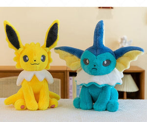 Planet Gates Pokemon Eevee Soft Hug Series Stuffed Plush Doll Toy Vaporeon Eeveelution Flareon Jolteon Pet Elves Gift
