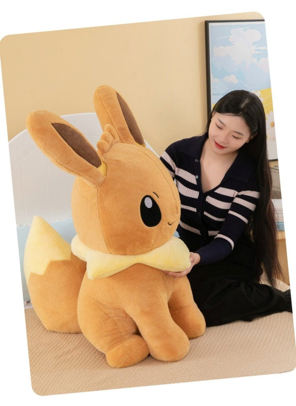Planet Gates Pokemon Eevee Soft Hug Series Stuffed Plush Doll Toy Vaporeon Eeveelution Flareon Jolteon Pet Elves Gift