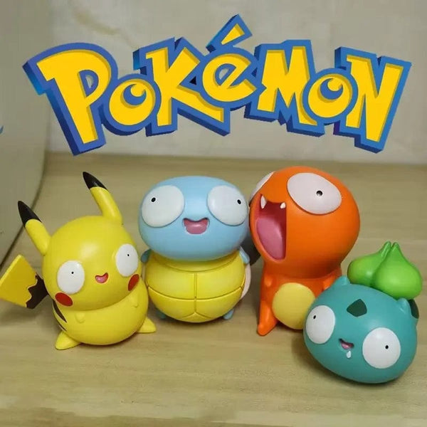 Planet Gates Pokemon Fool Stupid Pikachu Bulbasaur Charmander Squirtle Cute Figure Collection Model Toys