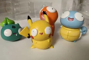 Planet Gates Pokemon Fool Stupid Pikachu Bulbasaur Charmander Squirtle Cute Figure Collection Model Toys