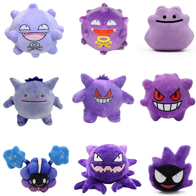 Planet Gates Pokemon Gengar Cosmog Haunter Plushies Toy Koffing Gastly Ditto Kawaii Purple Anime Peluche Stuffed Doll Christmas Souvenir Gift