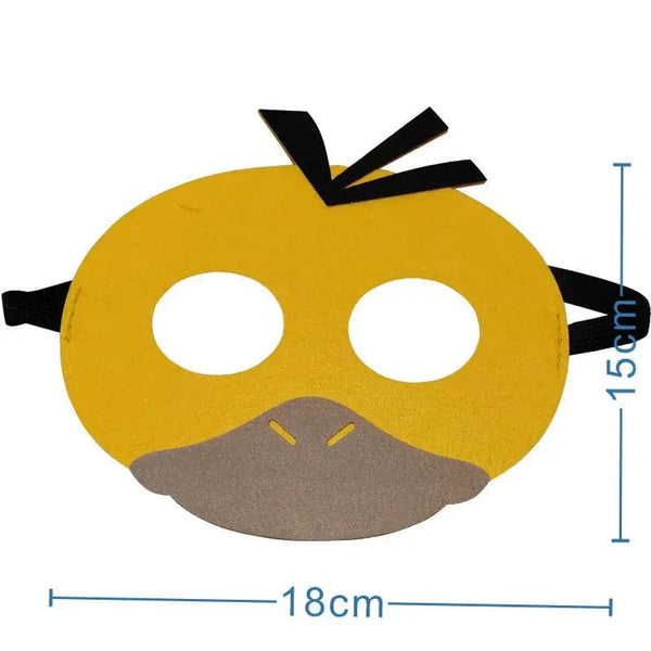 Planet Gates Pokemon-Mask-12PCS 12Pcs Pokemon Felt Mask Anime Cosplay Pikachu Eevee Eye Mask Kids Birthday Party Decoration Dress Up Masquerade Party Supplies