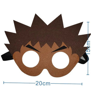 Planet Gates Pokemon-Mask-12PCS 12Pcs Pokemon Felt Mask Anime Cosplay Pikachu Eevee Eye Mask Kids Birthday Party Decoration Dress Up Masquerade Party Supplies