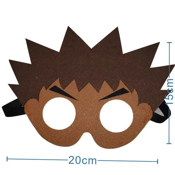 Planet Gates Pokemon-Mask-12PCS 12Pcs Pokemon Felt Mask Anime Cosplay Pikachu Eevee Eye Mask Kids Birthday Party Decoration Dress Up Masquerade Party Supplies