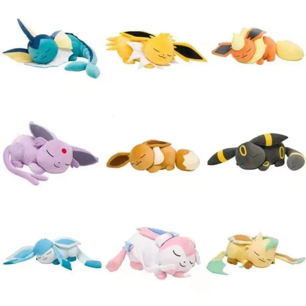 Planet Gates Pokemon original Eeveelution big sleeping Sylveon & Espeon & Umbreon & Leafeon plush toy stuffed toy doll doll