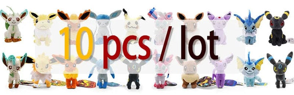 Planet Gates Pokemon Plush Charizard X Eevee Vaporeon Espeon Umbreon Lycanroc Lucario Sudowoodo Snor Rayquaza Gyarados Stuffed Toys for Kids