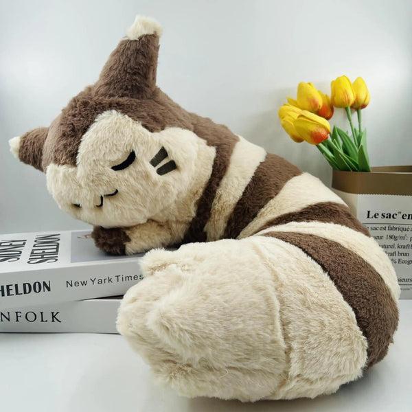 Planet Gates Pokemon Plush Sleepy Furret Plush Kawaii Pikachu Sentret Stuffed Doll Anime Room Decor Office Nap Furret Pillow Toys Gifts
