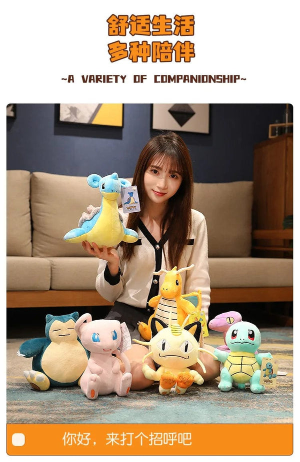 Planet Gates Pokemon Plush Stuff Toy Pikachu Charizard Doll Gengar Squirtle Plush Doll Espeon Glaceon Umbreon Soft Cartoon Toys Kids Gift