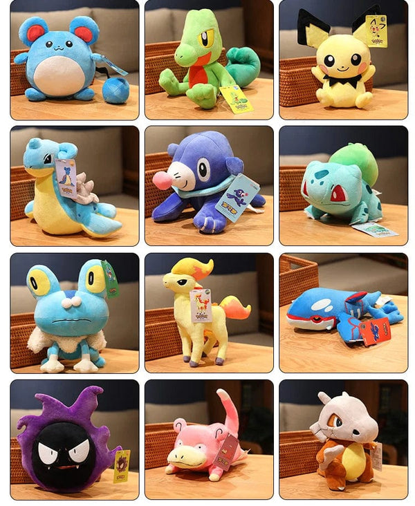 Planet Gates Pokemon Plush Stuff Toy Pikachu Charizard Doll Gengar Squirtle Plush Doll Espeon Glaceon Umbreon Soft Cartoon Toys Kids Gift