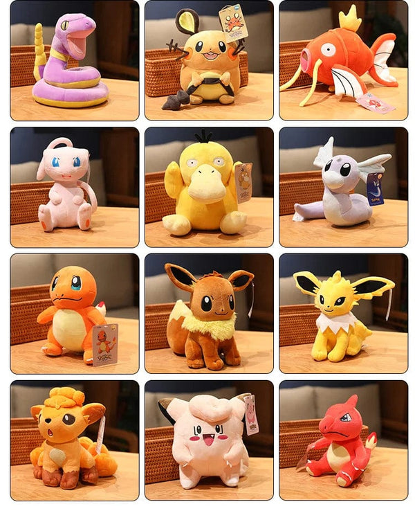 Planet Gates Pokemon Plush Stuff Toy Pikachu Charizard Doll Gengar Squirtle Plush Doll Espeon Glaceon Umbreon Soft Cartoon Toys Kids Gift
