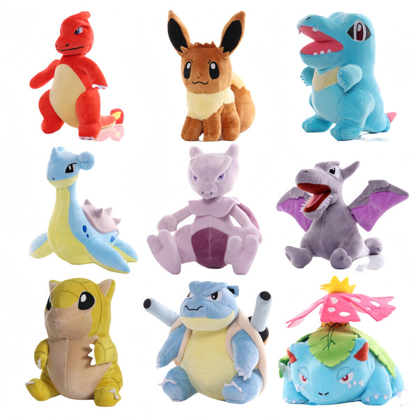 Planet Gates Pokemon Plush Toy Anime Figure Charizard Mewtwo Blastoise Mew Eevee Gengar Pikachu Stuffed Doll Sprigatito Toy Kids Xmas Gift