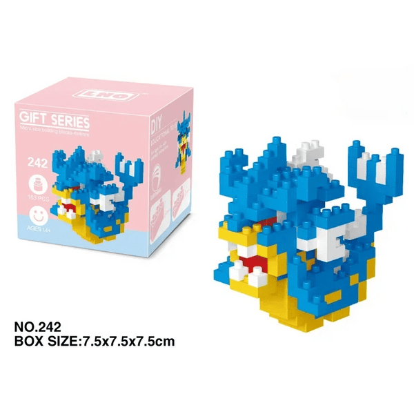 Planet Gates Pokemon Small Blocks Nanoblock Charizard Kyogre Groudon Rayquaza Model Education Graphics Toys for Kids Birthday Gift Toys