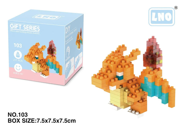 Planet Gates Pokemon Small Blocks Nanoblock Charizard Kyogre Groudon Rayquaza Model Education Graphics Toys for Kids Birthday Gift Toys