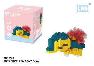 Planet Gates Pokemon Small Blocks Nanoblock Charizard Kyogre Groudon Rayquaza Model Education Graphics Toys for Kids Birthday Gift Toys