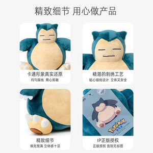 Planet Gates Pokemon Snorlax / 25cm l 9.8inch Pokemon Kawaii Snorlax Stuffed Toys Cartoon&Cute Plush Dolls Throw Pillow Birthday Gift  For Kids Friends Boys Home Decoration