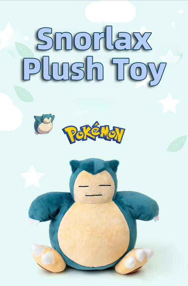 Planet Gates Pokemon Snorlax / 25cm l 9.8inch Pokemon Kawaii Snorlax Stuffed Toys Cartoon&Cute Plush Dolls Throw Pillow Birthday Gift  For Kids Friends Boys Home Decoration