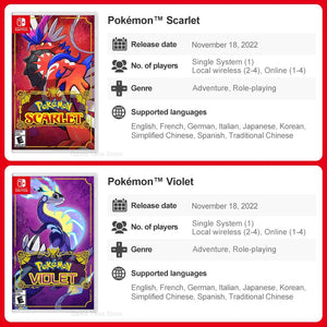 Planet Gates Pokemon Violet / CHINA Pokémon Nintendo Switch Game Pokemon Pearl Diamond Sword Shield Pokémon Arceus Scarlet Violet Pikachu Lets Go Physical Game Card