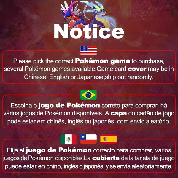 Planet Gates Pokemon Violet / CHINA Pokémon Nintendo Switch Game Pokemon Pearl Diamond Sword Shield Pokémon Arceus Scarlet Violet Pikachu Lets Go Physical Game Card