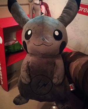 Planet Gates Pokemon X Fragment 30CM Anime Character Dark Pikachu Doll Kawaii Pop Doll Black Pikachu Pillow Birthday Gift Female