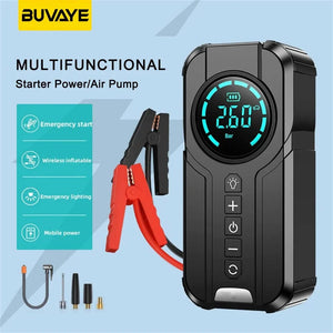 Planet Gates Poland Car Jump Starter Air Pump Power Bank Lighting Portable Air Compressor 4 In 1 Cars Battery Starters Starting Auto Tyre Inflator