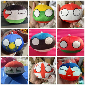 Planet Gates Polandball Pendant Country Balls 70 Styles 10cm Country Ball Plush Toys Halloween Decor Gift for KidsCountryball Stuffed Doll