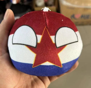 Planet Gates Polandball Pendant Country Balls 70 Styles 10cm Country Ball Plush Toys Halloween Decor Gift for KidsCountryball Stuffed Doll