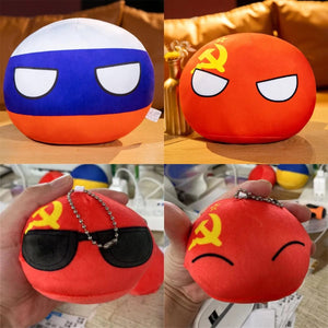 Planet Gates Polandball Pendant Country Balls 70 Styles 10cm Country Ball Plush Toys Halloween Decor Gift for KidsCountryball Stuffed Doll
