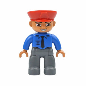 Planet Gates Police D Figures Dolls Big Size Building Blocks Family Action Workers Doctor Police Farmer Compatible Large Bricks Duploes Kid Toys