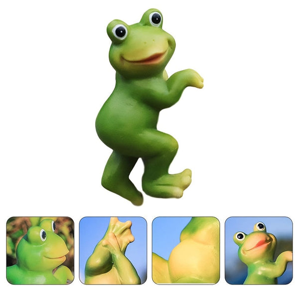 Planet Gates Polychrome 3pcs/Set Cute Frog Figurines: Add Fun & Whimsy to Your Patio, Lawn, or House with These Hanging Animal Statues!