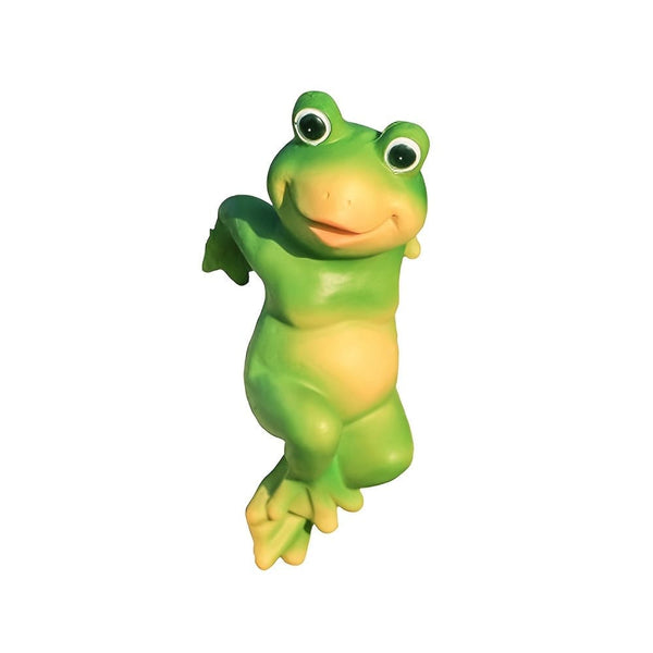 Planet Gates Polychrome 3pcs/Set Cute Frog Figurines: Add Fun & Whimsy to Your Patio, Lawn, or House with These Hanging Animal Statues!